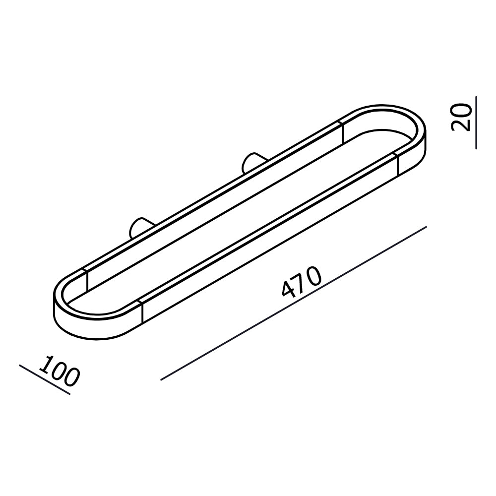 Argent Evoke 450 Multi Function Rail - Chrome - AR25004