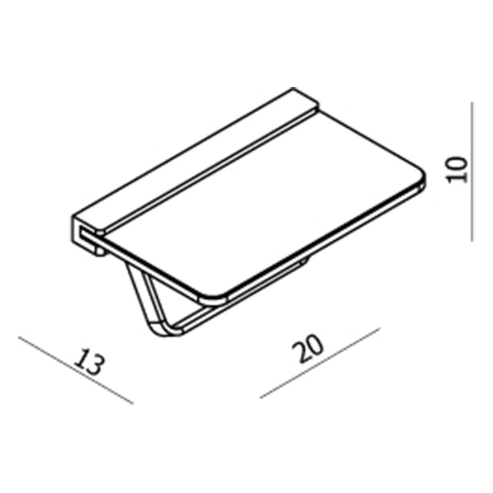 Argent Evoke Toilet Roll Holder with Glass Shelf - Chrome - AR32041