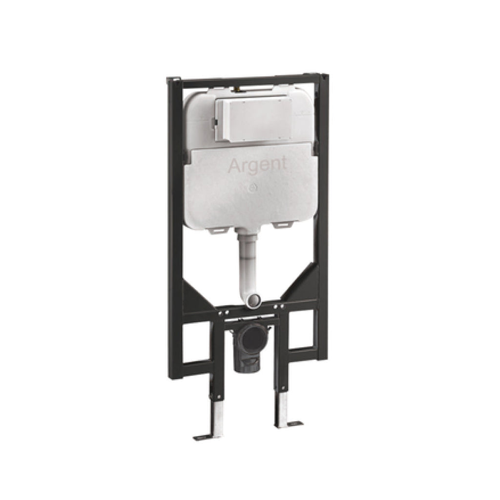 Villeroy & Boch Antao Rimless Wall Hung CeramicPlus Argent Toilet Package - White Alpine - No Flush Plate (Pan & Cistern Only) - 4674T0R1S4B + IN48905