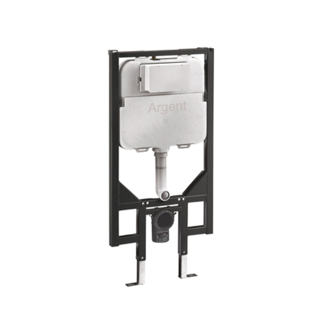 Villeroy & Boch Antao Rimless Wall Hung CeramicPlus Argent Toilet Package - Stone White - No Flush Plate (Pan & Cistern Only) - 4674T0RWS4B + IN48905
