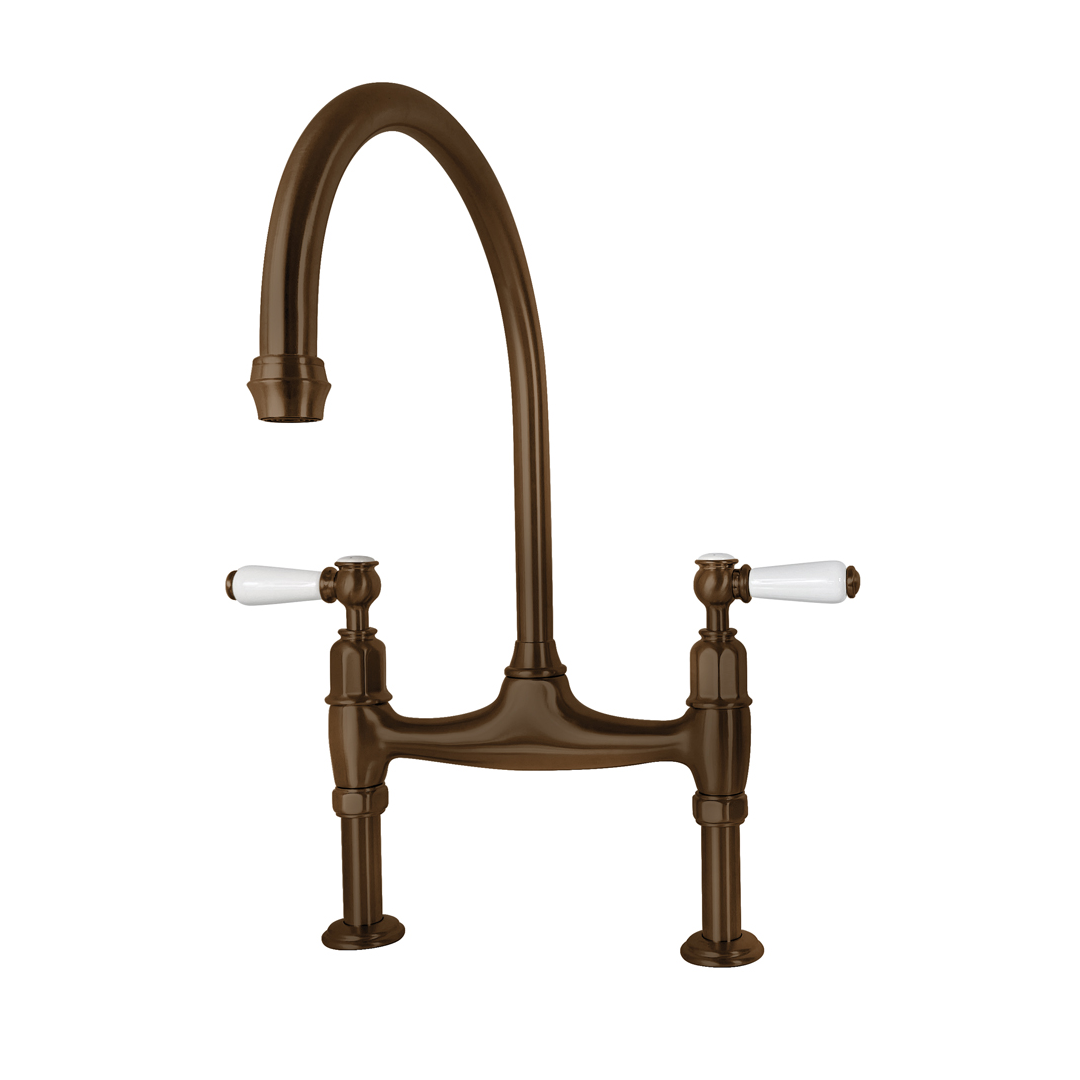 Shaws by Perrin & Rowe Pendleton Kitchen Tap - English Bronze LF AUSH.4193EBWPC/H1-3