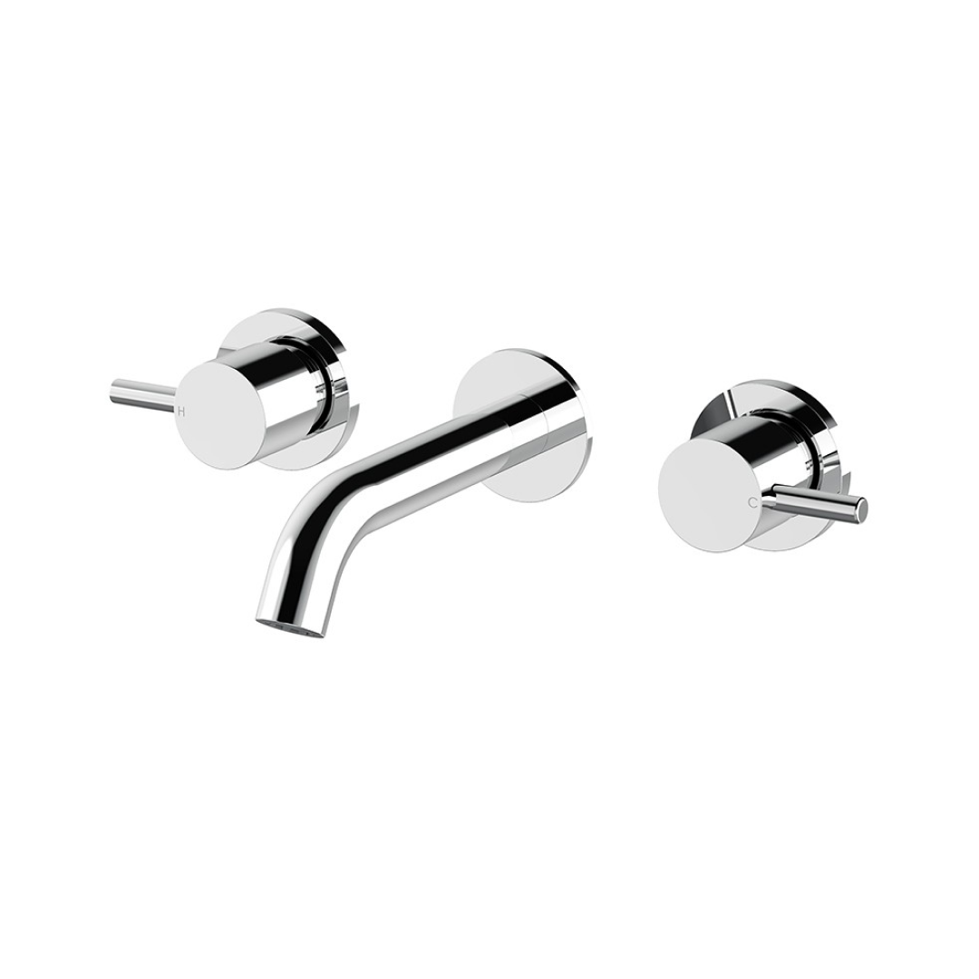 Arcisan Axus Pin Wall Basin Tap Set 150mm Spout - Chrome - AX01821