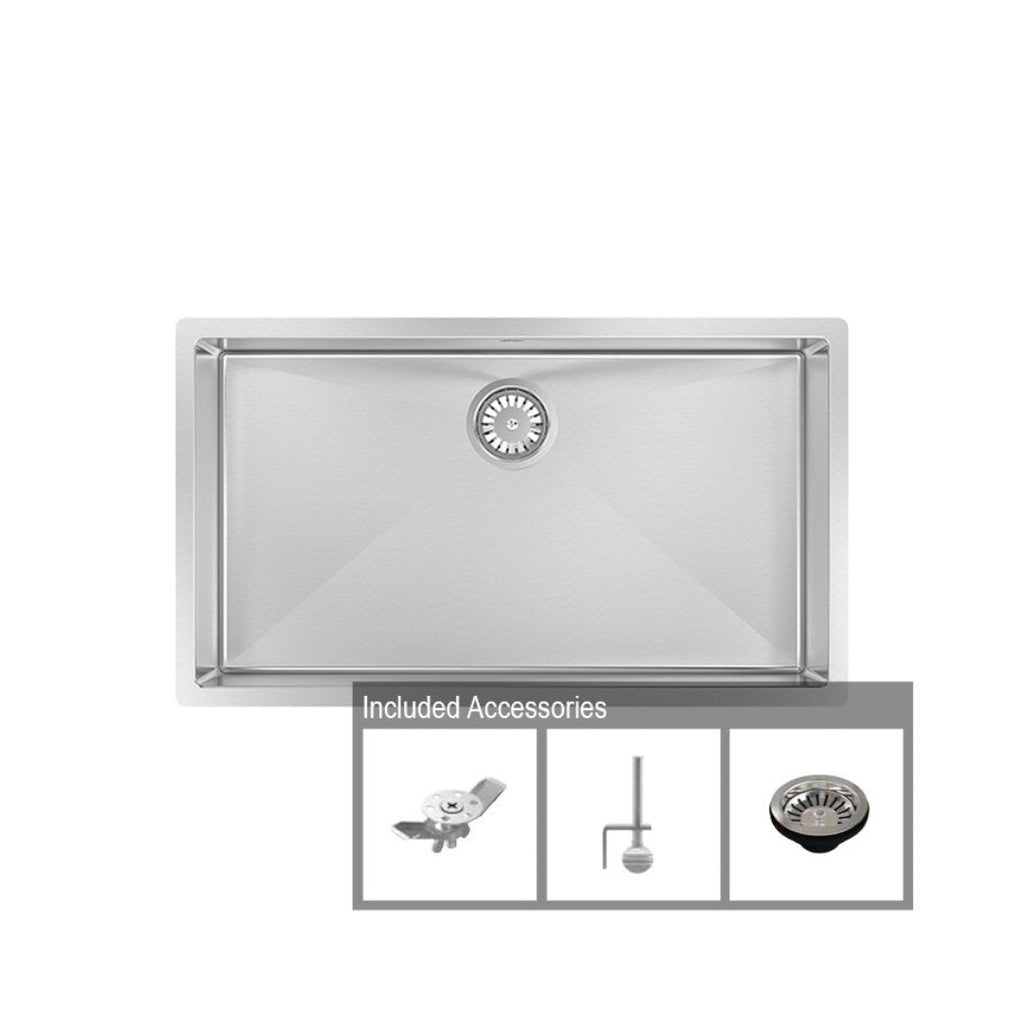 Abey Alfresco Large Bowl 700 Sink - 316 Marine Grade Stainless Steel - FRA700