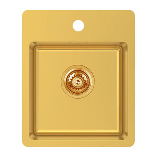 Abey BS2 Bar Single Bowl Sink with Tap Landing Eureka Gold - BS2G