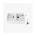 Abey Chambord Clotaire Double Sink & 400674 Kitchen Mixer - Chrome - CLOTAIRE-2WT