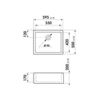 Abey Chambord Clotaire Small Single Bowl Ceramic Sink - CLOTAIRE-1W