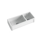 Abey Chambord Henri 1 & 1-2 Bowl Ceramic Sink - HENRI-3W