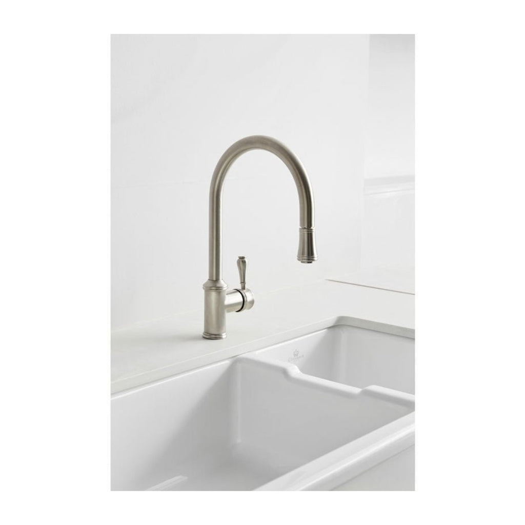 Abey Chambord Henri 1 & 1-2 Bowl Ceramic Sink - HENRI-3W