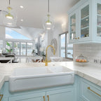 Abey Chambord Henri 1 & 1-2 Bowl Ceramic Sink - HENRI-3W