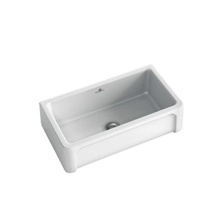 Abey Chambord Henri Large Single Bowl Ceramic Sink - HENRI-2W