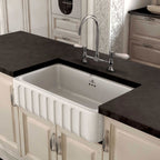 Abey Chambord Louis Large Single Bowl Ceramic Sink 795 - LOUIS-2W