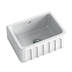 Abey Chambord Louis Single Bowl Ceramic Sink 595 - LOUIS-1W