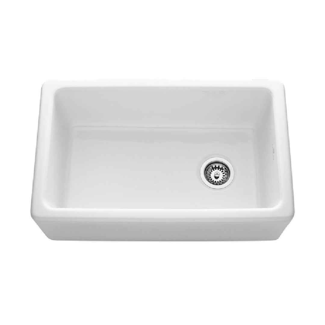 Abey Chambord Philippe II  Single Bowl Ceramic White - PHILIPPE-2W