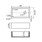 Abey Chambord Philippe II  Single Bowl Ceramic White - PHILIPPE-2W