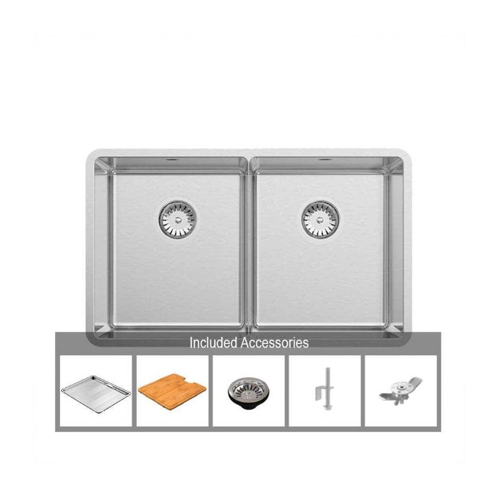 Abey Lucia Double Bowl Sink - LUA200