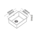 Abey Lucia Large Single Bowl Sink + DTA16 - LUA130