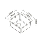 Abey Lucia Single Bowl Sink - LUA100