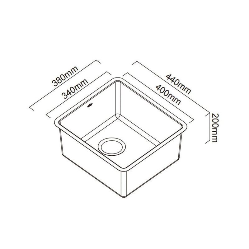 Abey Lucia Single Bowl Sink