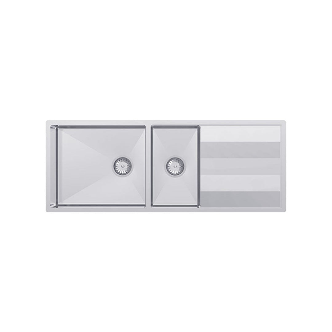 Abey Lugano 1 & 3-4 Bowl Undermount Sink - ST460DU