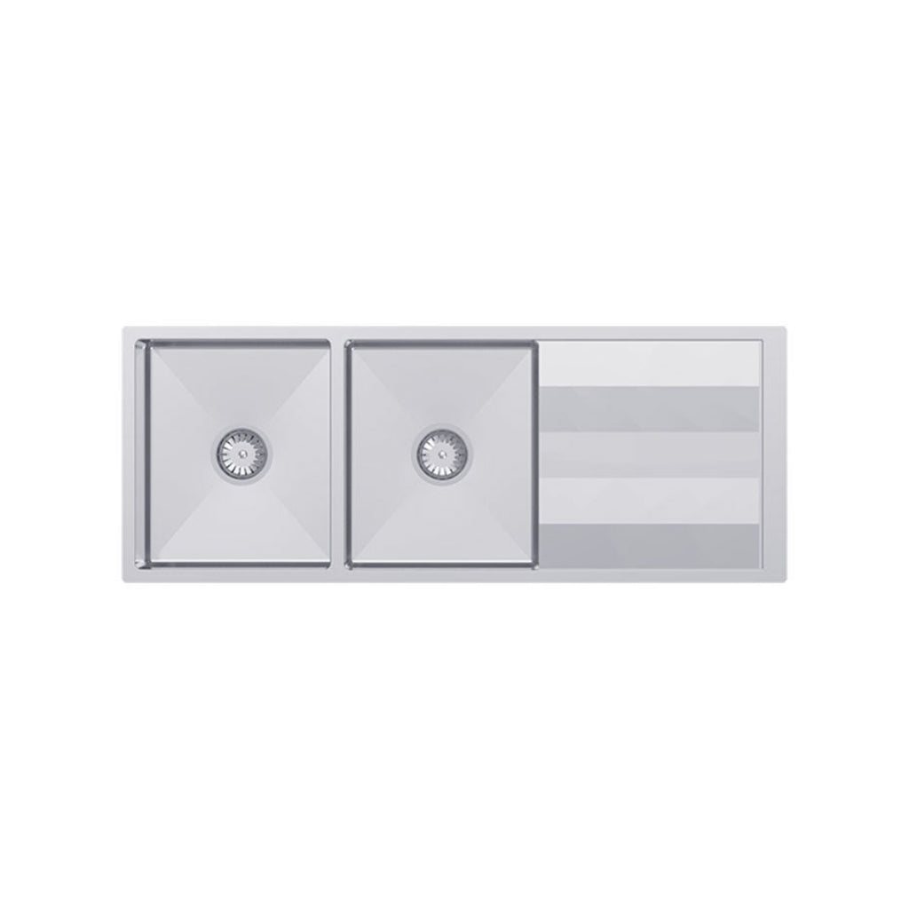 Abey Lugano Double Bowl Undermount Sink - ST340DU