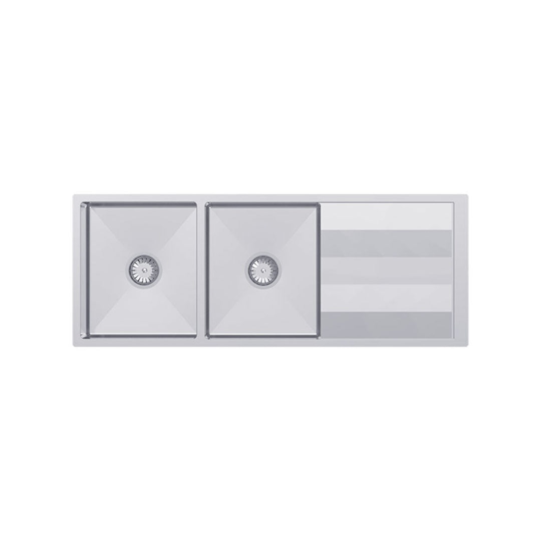 Abey Lugano Double Bowl Undermount Sink - ST340DU