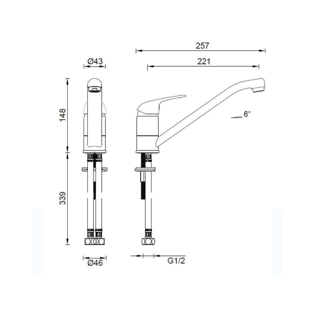 Abey Mixmaster Sink Mixer MK1 - Chrome