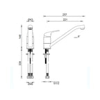 Abey Mixmaster Sink Mixer MK1 - Chrome