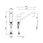 Abey Mixmaster Sink Mixer MK2 - Chrome