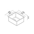 Abey Montego Single Bowl Sink - 304 Stainless Steel - MOA360