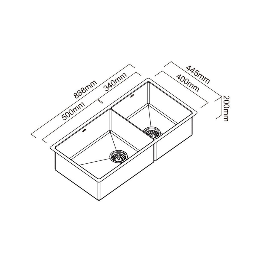 Abey Piazza CR500D Inset Piazza
