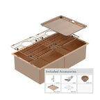 Abey Piazza Double Square Bowl Artisan Copper - CR340DCO