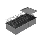 Abey Piazza One & 3-4 Square Bowl Black Pearl - CR500DB