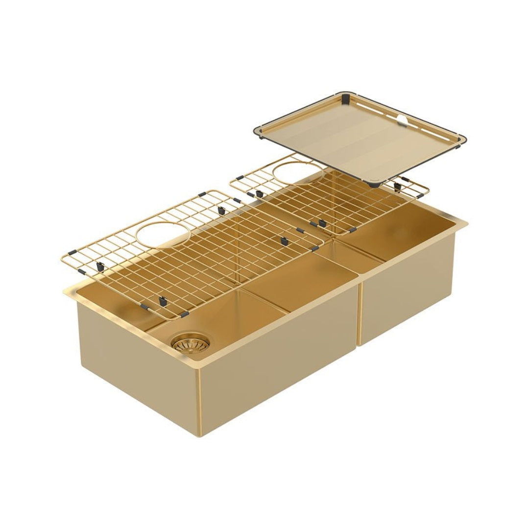 Abey Piazza One & 3-4 Square Bowl Eureka Gold - CR500DG