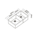 Abey Piazza One & 3-4 Square Bowl Eureka Gold - CR500DG