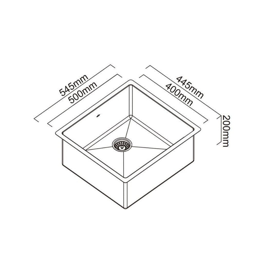 Abey Piazza Single Bowl Black Pearl - CR500B