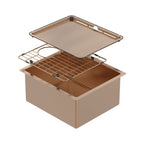 Abey Piazza Square Bowl Artisan Copper - CR340CO