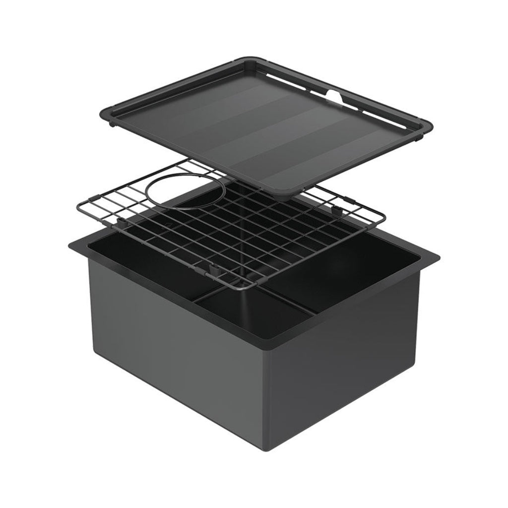 Abey Piazza Square Bowl Black Pearl - CR340B