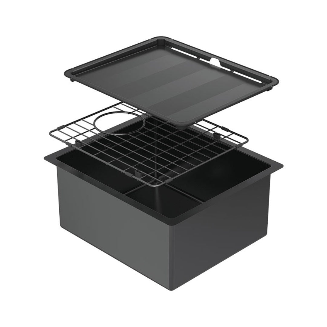 Abey Piazza Square Bowl Black Pearl - CR340B