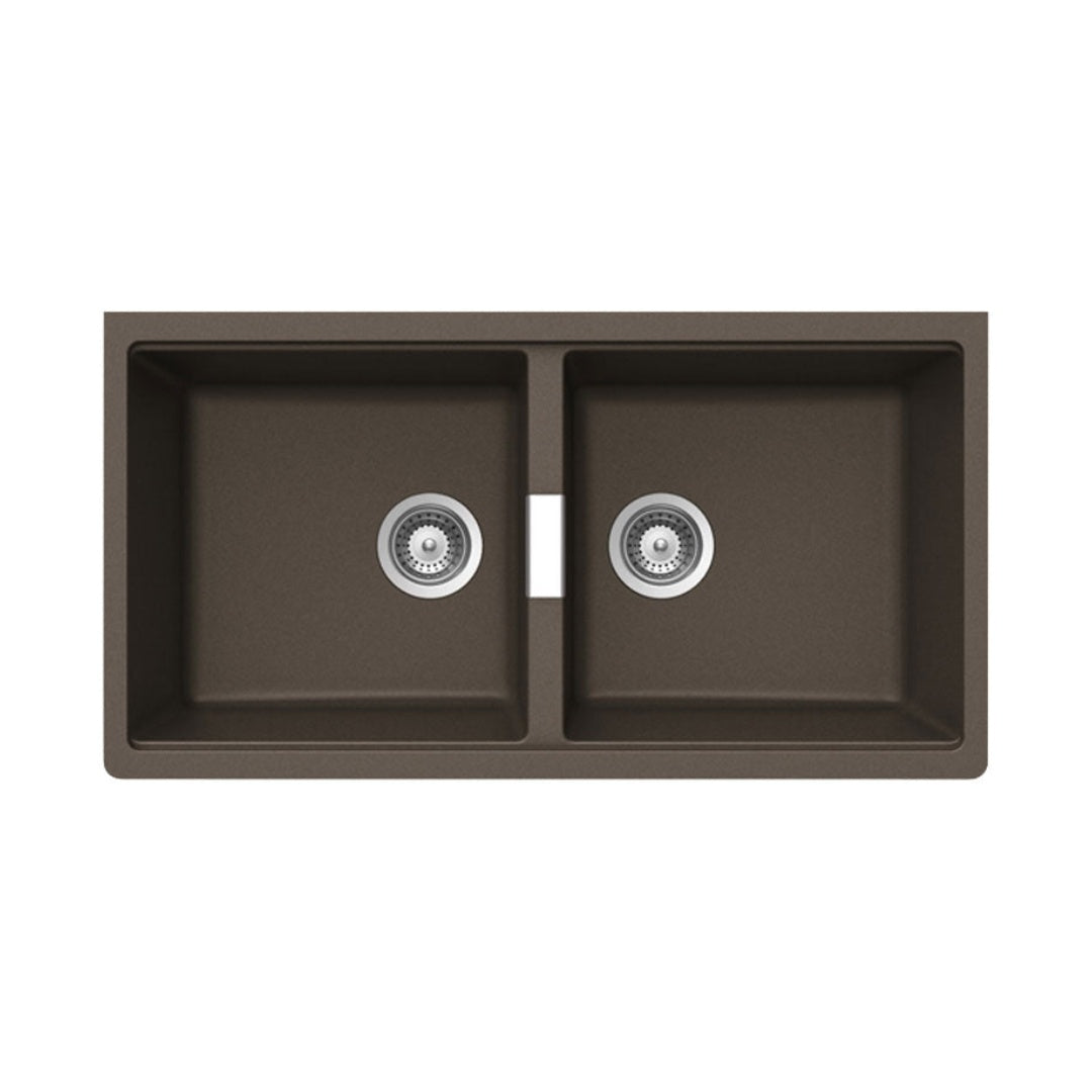 Abey SCHOCK Horizont Undermount Double Bowl Sink - Stone - N200US