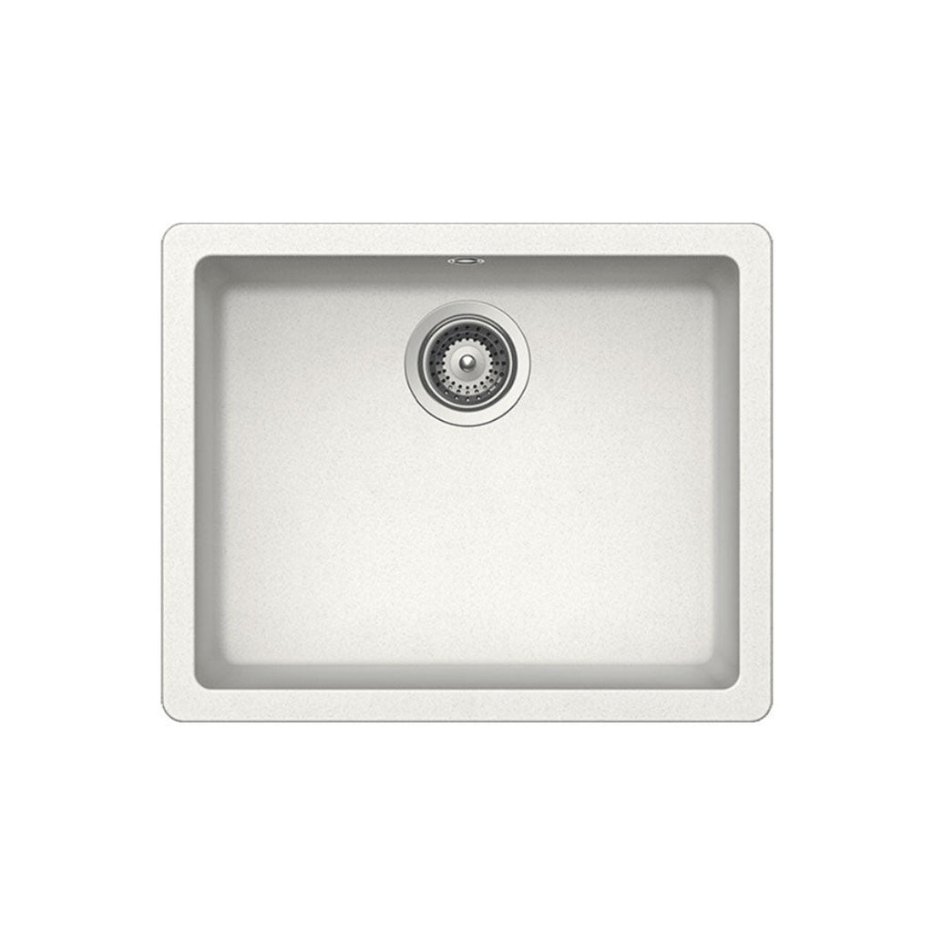Abey SCHOCK Quadro Large Topmount-Undermount Single Bowl Sink - Alpina - QN-100W