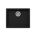 Abey SCHOCK Quadro Large Topmount-Undermount Single Bowl Sink - Onyx - QN-100B