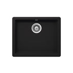 Abey SCHOCK Quadro Large Topmount-Undermount Single Bowl Sink - Onyx - QN-100B