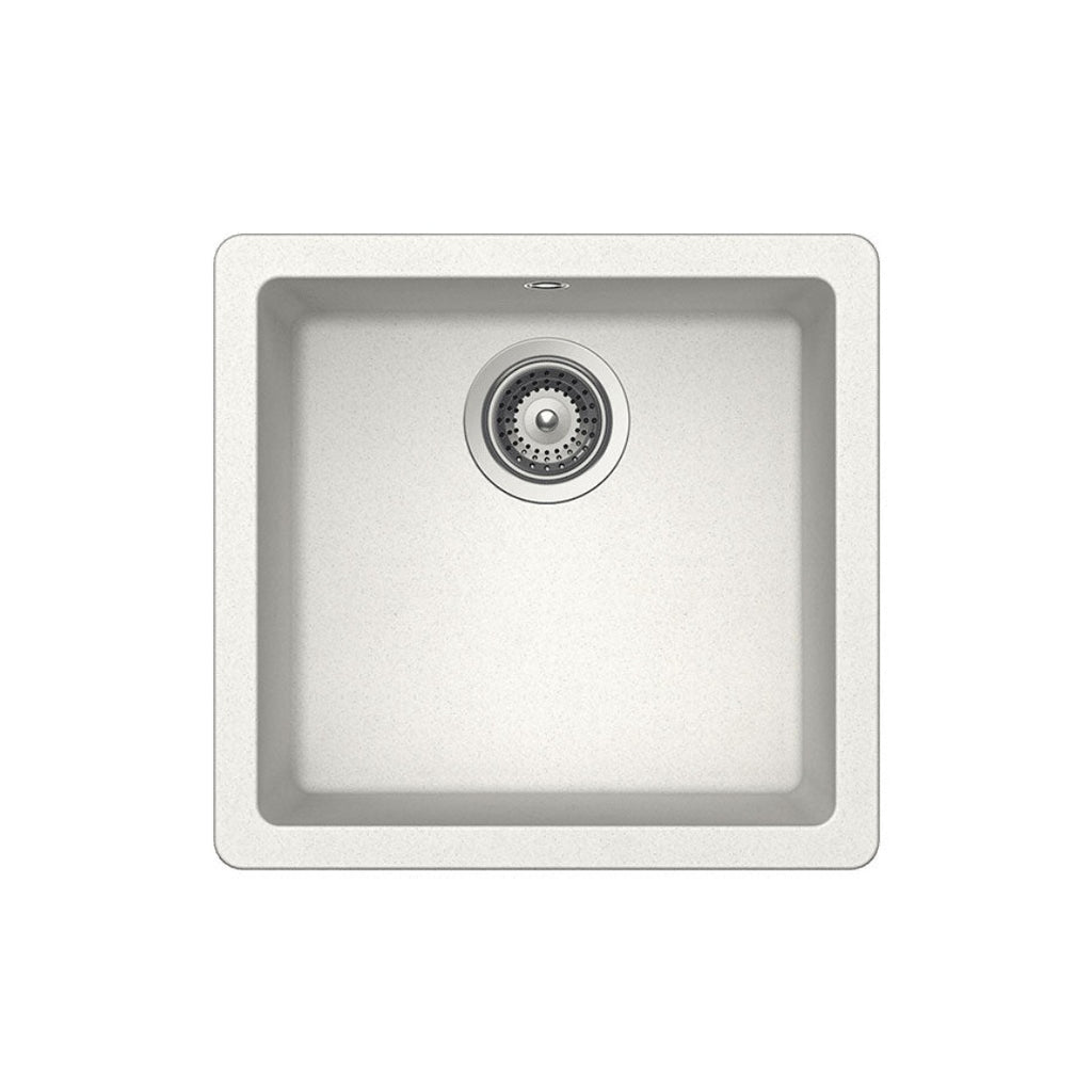 Abey SCHOCK Quadro Topmount-Undermount Single Bowl Sink - Alpina - QN-100SW