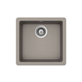 Abey SCHOCK Quadro Topmount-Undermount Single Bowl Sink - Concrete - QN-100SC