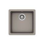 Abey SCHOCK Quadro Topmount-Undermount Single Bowl Sink - Concrete - QN-100SC