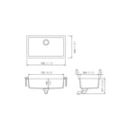 Abey SCHOCK Signus N-100XLY Undermount Sink  - Magma - N-100XLYB