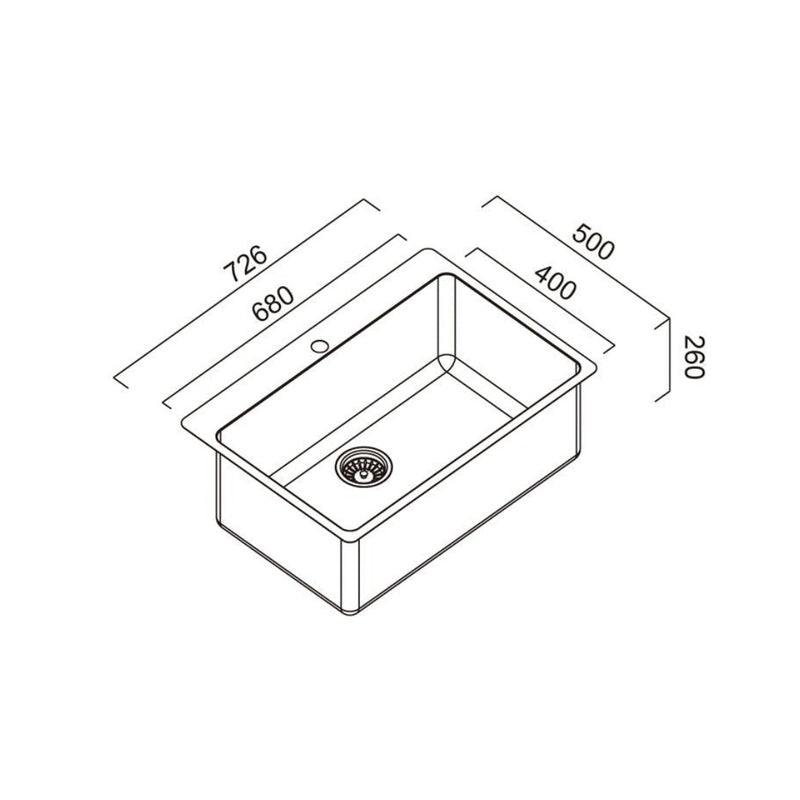 Abey The Latrobe LT70B Laundry Sink With Overflow