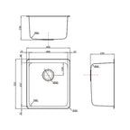 Abey The Leichardt Single Bowl Sink - LSV45
