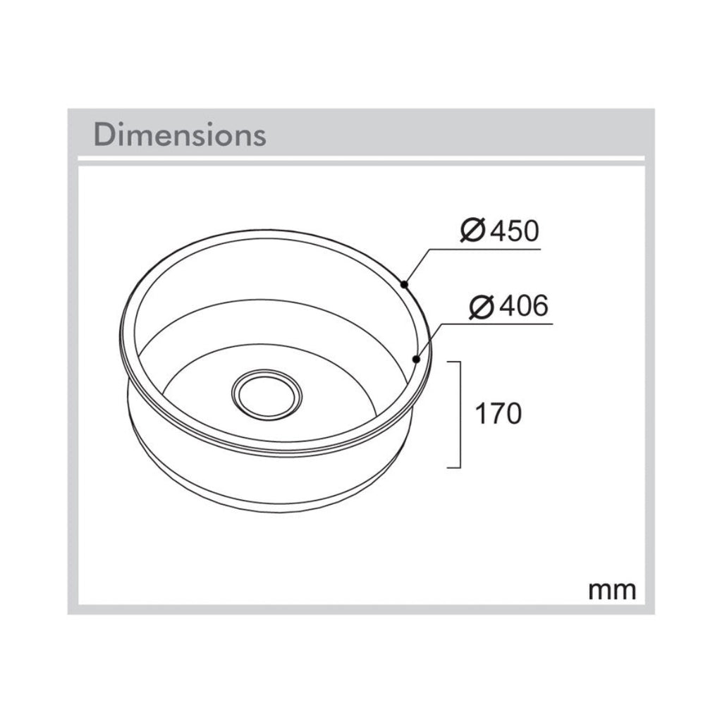 Abey The Yarra 6 Single Bowl Bar Sink - PR6