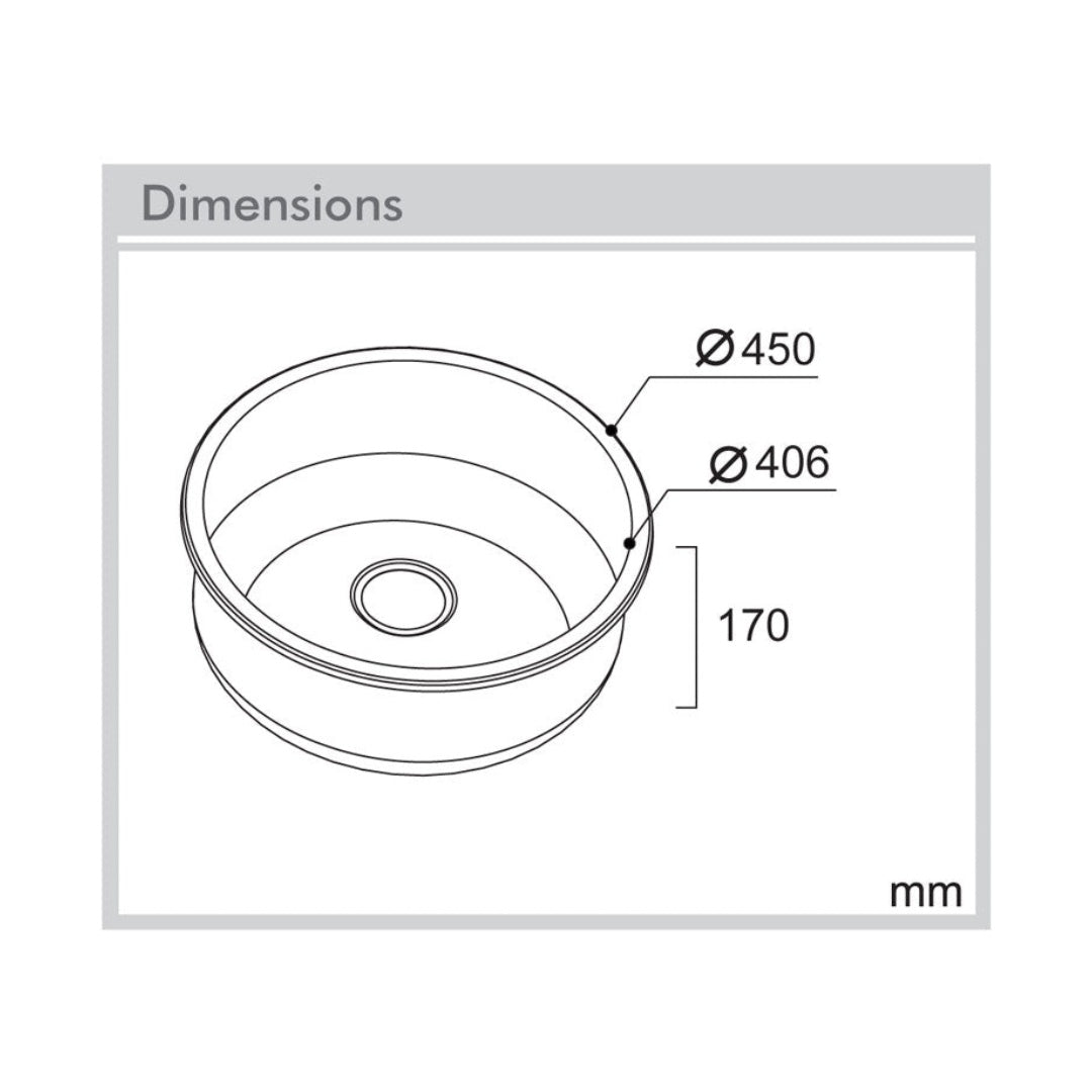 Abey The Yarra 6 Single Bowl Bar Sink - PR6